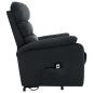 Preview: Massagesessel mit Aufstehhilfe Dunkelgrau Stoff