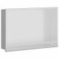 Preview: Duschnische Silber 45 x 30 x 9,5 cm Edelstahl