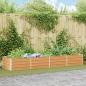 Preview: ARDEBO.de - Hochbeet Hellbraun 320 x 80 x 45 cm Verzinkter Stahl