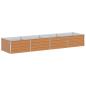 Preview: Hochbeet Hellbraun 320 x 80 x 45 cm Verzinkter Stahl