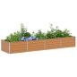 Preview: Hochbeet Hellbraun 320 x 80 x 45 cm Verzinkter Stahl