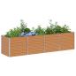 Preview: Hochbeet Hellbraun 320 x 80 x 77 cm Verzinkter Stahl