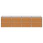 Preview: Hochbeet Hellbraun 320 x 80 x 77 cm Verzinkter Stahl