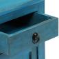 Preview: Nachttisch Massivholz Mango 40x30x50 cm Blau