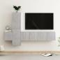 Preview: ARDEBO.de - 5-tlg. TV-Schrank-Set Betongrau Holzwerkstoff