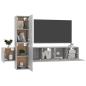 Preview: 5-tlg. TV-Schrank-Set Betongrau Holzwerkstoff