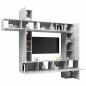 Preview: 9-tlg. TV-Schrank-Set Betongrau Holzwerkstoff