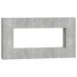 Preview: 8-tlg. TV-Schrank-Set Betongrau Holzwerkstoff