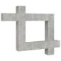 Preview: 9-tlg. TV-Schrank-Set Betongrau Holzwerkstoff
