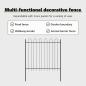 Preview: Gartenzaun BOXTEL 7 pcs 11,9 x 1,5 m Pulverbeschichteter Stahl