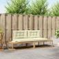 Preview: ARDEBO.de - Outdoor-Sofagarnitur Polyester Weiß