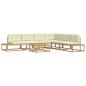 Preview: 7 stk. Outdoor-Sofagarnitur Polyester Weiß