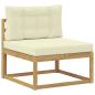 Preview: 7 stk. Outdoor-Sofagarnitur Polyester Weiß