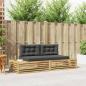 Preview: ARDEBO.de - 2 stk. Outdoor-Sofagarnitur Polyester Weiß