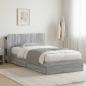 Preview: ARDEBO.de - Bettgestell mit Stauraum Grau Sonoma 90 x 200 cm Holzwerkstoff