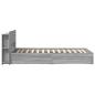 Preview: Bettgestell mit Stauraum Grau Sonoma 90 x 200 cm Holzwerkstoff