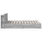 Preview: Bettgestell mit Stauraum Grau Sonoma 160 x 200 cm Holzwerkstoff