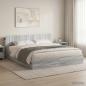 Preview: ARDEBO.de - Bettgestell mit Stauraum Grau Sonoma 180 x 200 cm Holzwerkstoff