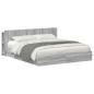 Preview: Bettgestell mit Stauraum Grau Sonoma 180 x 200 cm Holzwerkstoff