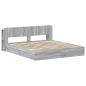 Preview: Bettgestell mit Stauraum Grau Sonoma 180 x 200 cm Holzwerkstoff