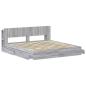 Preview: Bettgestell mit Stauraum Grau Sonoma 180 x 200 cm Holzwerkstoff