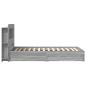 Preview: Bettgestell mit Stauraum Grau Sonoma 75 x 190 cm Holzwerkstoff