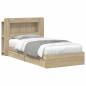Preview: Bettgestell mit Stauraum Sonoma-Eiche 90 x 200 cm Holzwerkstoff