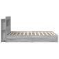 Preview: Bettgestell mit Stauraum Grau Sonoma 150 x 200 cm Holzwerkstoff