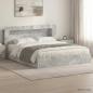 Preview: ARDEBO.de - Bettgestell mit Stauraum Betongrau 200 x 200 cm Holzwerkstoff