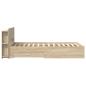 Preview: Bettgestell mit Stauraum Sonoma-Eiche 80 x 200 cm Holzwerkstoff