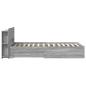 Preview: Bettgestell mit Stauraum Grau Sonoma 100 x 200 cm Holzwerkstoff