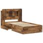 Preview: Bettgestell mit Stauraum Altholz 80 x 200 cm Holzwerkstoff