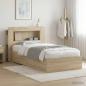 Preview: ARDEBO.de - Bettgestell mit Stauraum Sonoma-Eiche 80 x 200 cm Holzwerkstoff