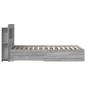 Preview: Bettgestell mit Stauraum Grau Sonoma 90 x 200 cm Holzwerkstoff