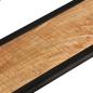 Preview: Wandregale 2 Stk. 110x17x17 cm Massivholz Mango und Eisen
