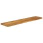 Preview: Tischplatte mit Baumkante 140x20x3,8 cm Massivholz Mango