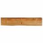 Preview: Tischplatte mit Baumkante 140x20x3,8 cm Massivholz Mango