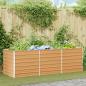 Preview: ARDEBO.de - Hochbeet Hellbraun 240 x 80 x 77 cm Verzinkter Stahl