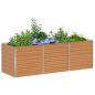 Preview: Hochbeet Hellbraun 240 x 80 x 77 cm Verzinkter Stahl
