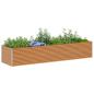 Preview: Hochbeet Hellbraun 390 x 100 x 68 cm Verzinkter Stahl