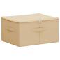 Preview: Aufbewahrungsbox Vliesstoff 43 x 34 x 23 cm 33,6 L Creme