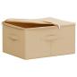 Preview: Aufbewahrungsbox Vliesstoff 43 x 34 x 23 cm 33,6 L Creme