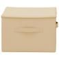 Preview: Aufbewahrungsbox Vliesstoff 43 x 34 x 23 cm 33,6 L Creme