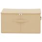 Preview: Aufbewahrungsbox 6 stk. Vliesstoff 43 x 34 x 23 cm 33,6 L Creme