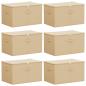 Preview: Aufbewahrungsbox 6 stk. Vliesstoff 60 x 43 x 35 cm 90,3 L Creme