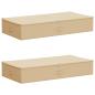 Preview: Aufbewahrungsbox 2 stk. Vliesstoff 100 x 50 x 18 cm 90 l Creme