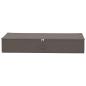 Preview: Aufbewahrungsbox 2 stk. Vliesstoff 90 x 48 x 15 cm 64,8 L Grau