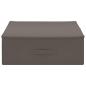 Preview: Aufbewahrungsbox 2 stk. Vliesstoff 90 x 48 x 15 cm 64,8 L Grau