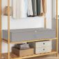 Preview: ARDEBO.de - Aufbewahrungsbox Vliesstoff 100 x 50 x 18 cm 90 l Grau