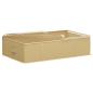 Preview: Aufbewahrungsbox mit transparentem Oberfenster Creme Vliesstoff